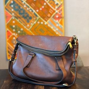 Brown Fossil Book Bag